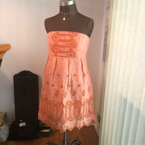 Lands End Canvas strapless dress, Size 8, New